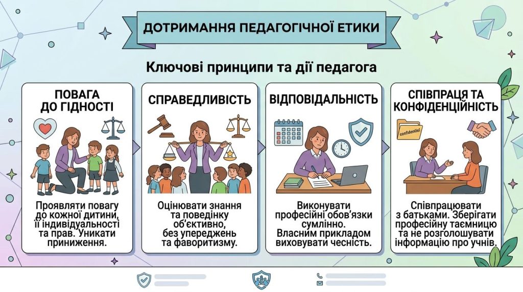 Дотримання педагогічної етики